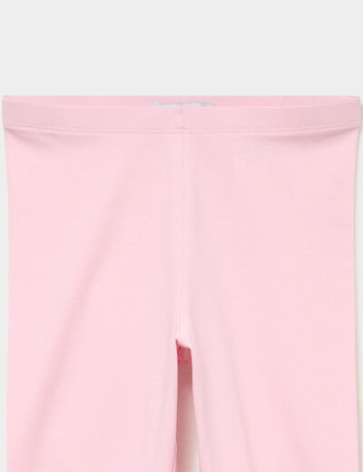 Legging corsaire taille &eacute;lastiqu&eacute;e rose clair fille