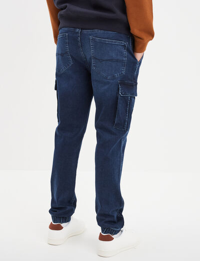 Jeans cargo slim Liberto denim stone homme