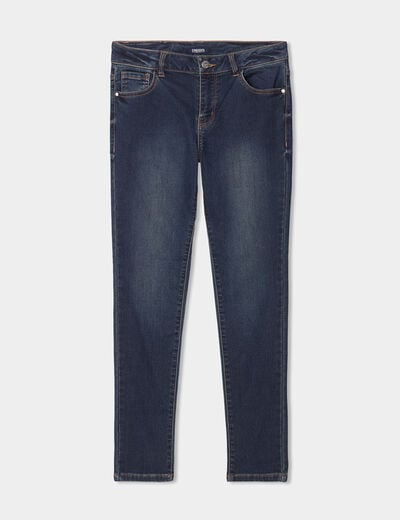 Jean stretch slim 7/8 ème denim dirty femme