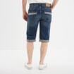 Bermuda regular en jean denim dirty homme