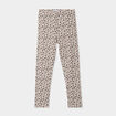 Legging taille &eacute;lastiqu&eacute;e coton sable fille