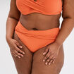 Bas de maillot de bain orange femme grande taille