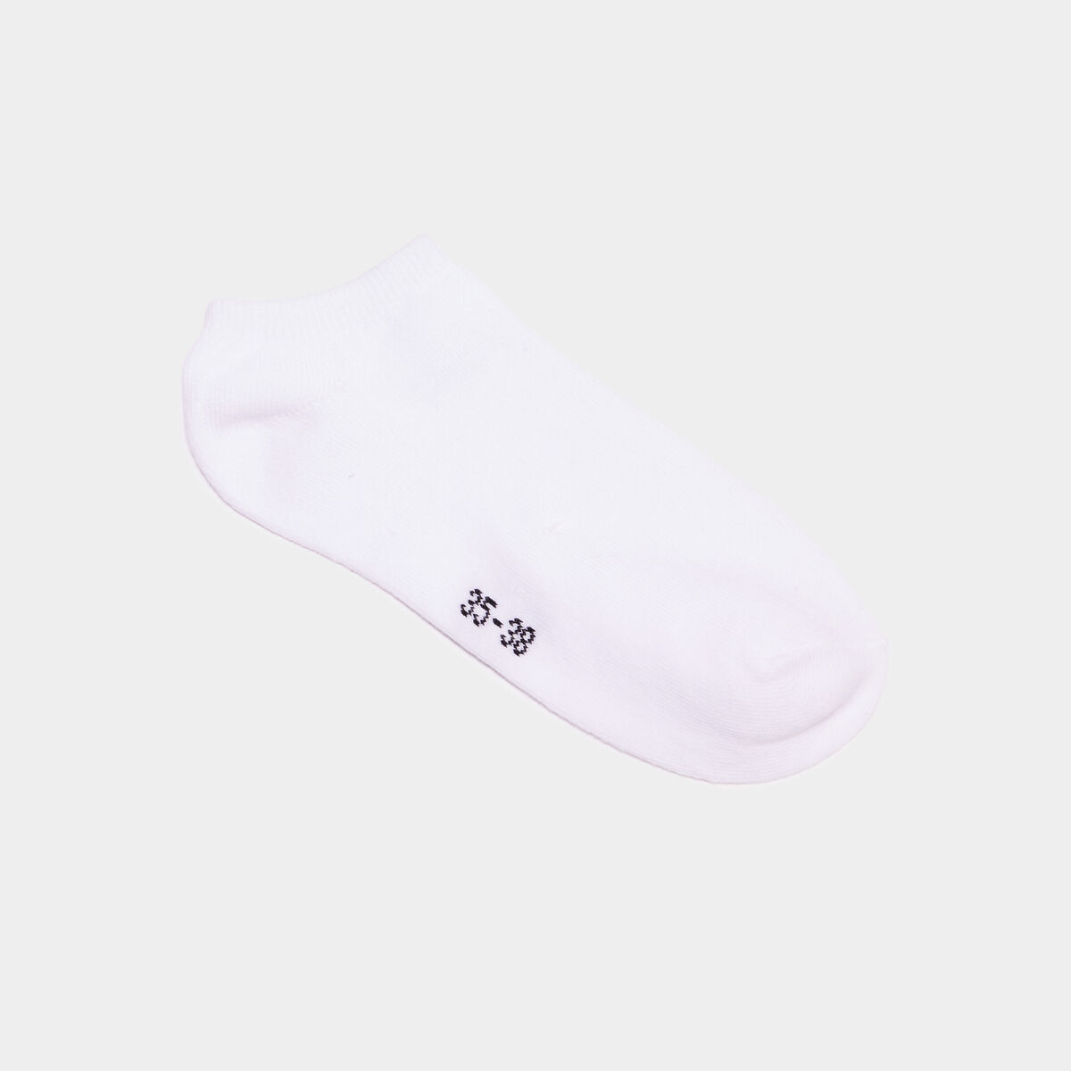 Lot 5 paires chaussettes invisibles blanc mixte