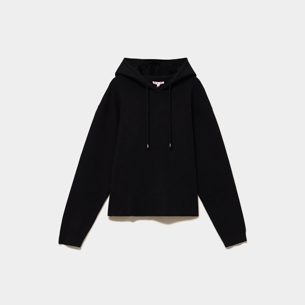 Sweat &agrave; capuche hoodie oversize noir femme