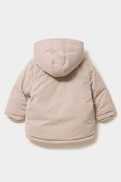 Parka &agrave; capuche doubl&eacute;e imperm&eacute;able sable b&eacute;b&eacute; gar&ccedil;on