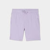 Short jogging droit taille &eacute;lastiqu&eacute;e mauve gar&ccedil;on