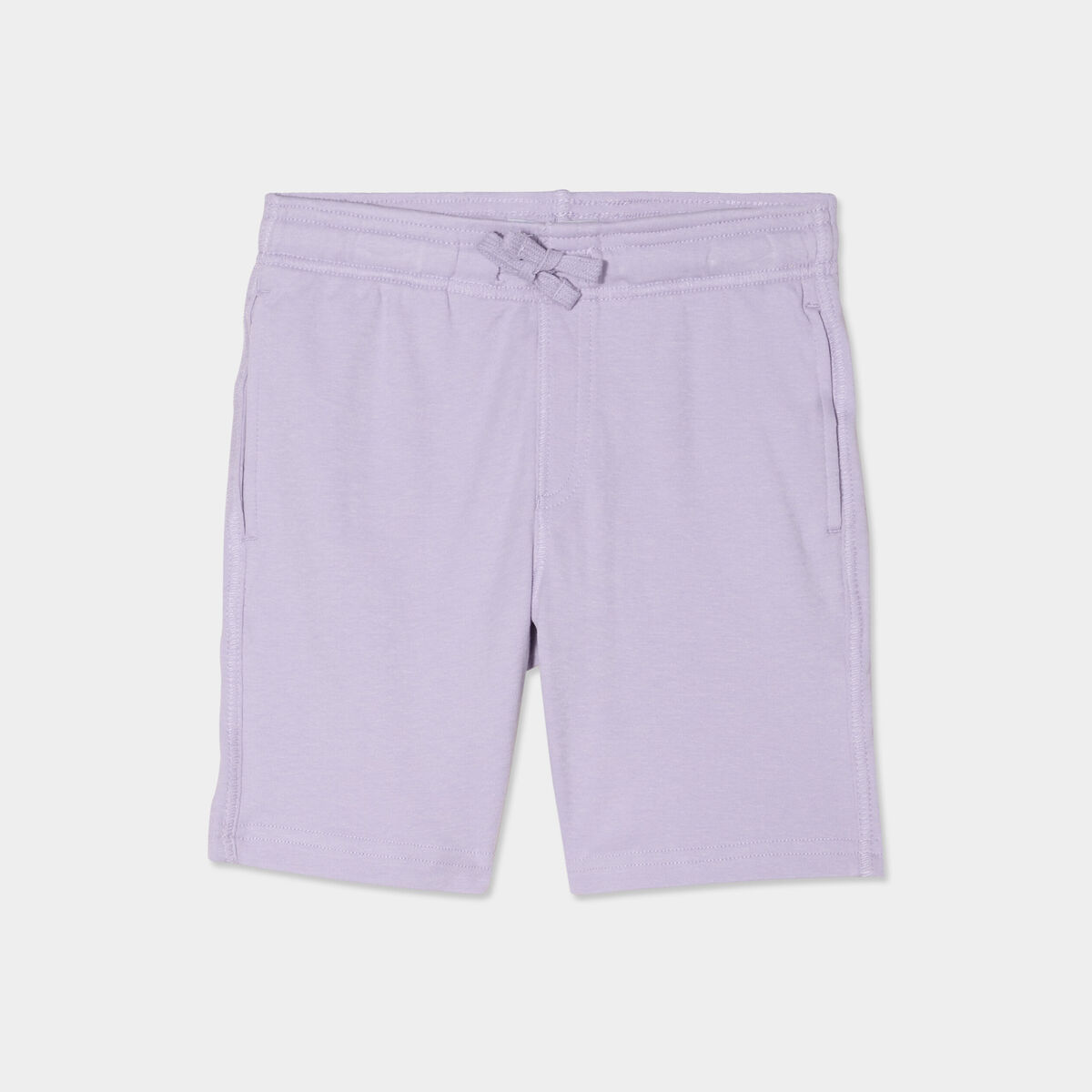Short jogging droit taille &eacute;lastiqu&eacute;e mauve gar&ccedil;on