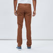 Pantalon droit en coton stretch camel homme