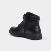 Bottines &agrave; lacets avec zip c&ocirc;t&eacute; noir homme