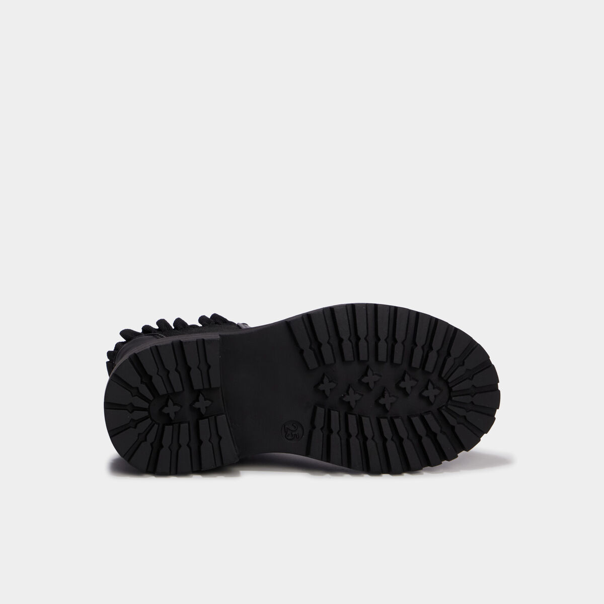 Boots chelsea zipp&eacute;es avec volants noir fille