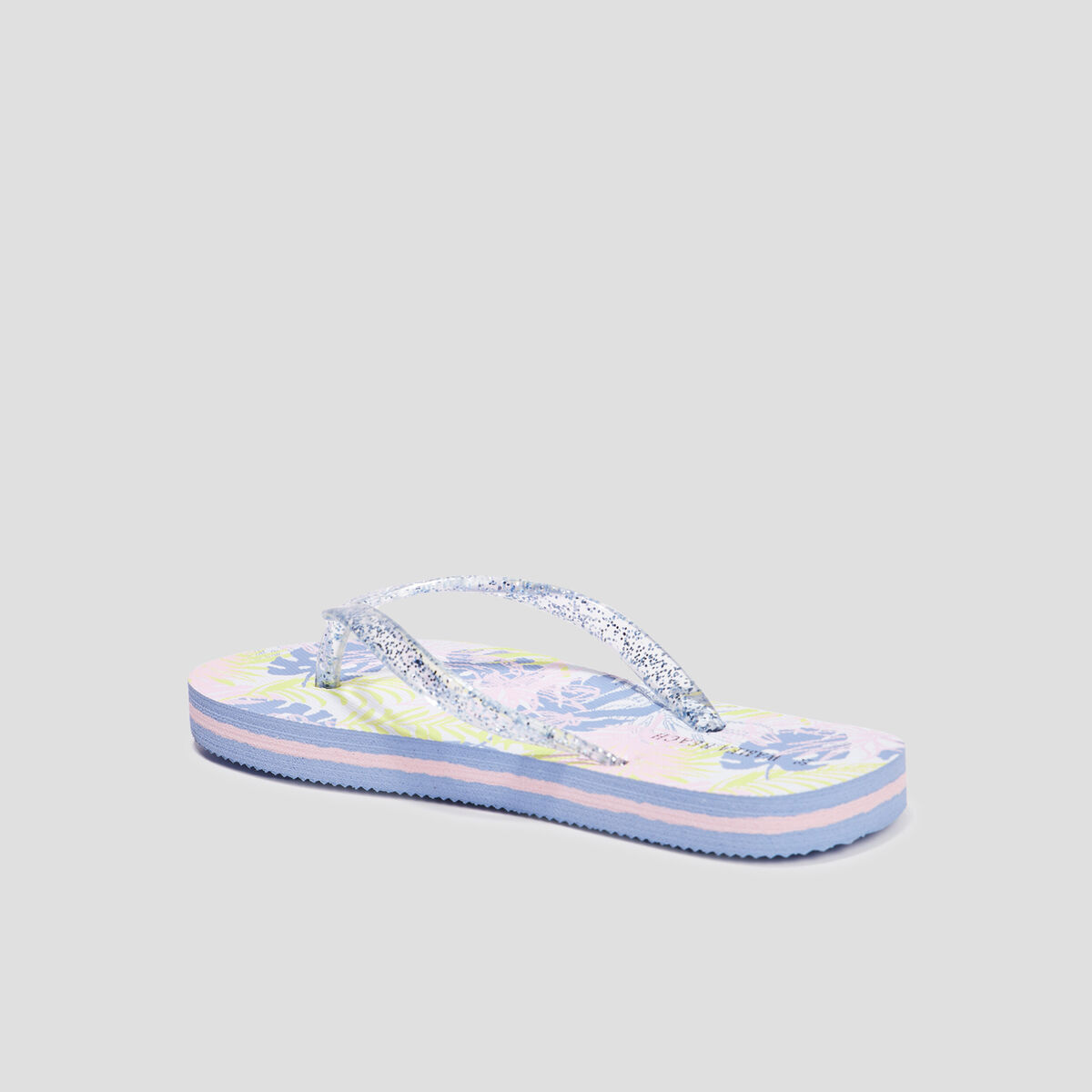 Tongs d&eacute;tails paillet&eacute;s Wamea Beach multicolore fille