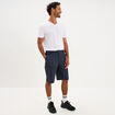 Short de randonn&eacute;e respirant gris fonc&eacute; homme
