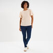 T-shirt manches courtes ballons sable femme