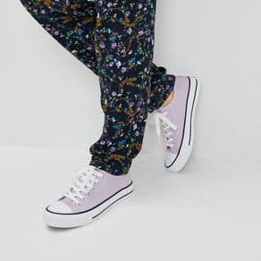 Tennis en toile à lacets Creeks mauve femme