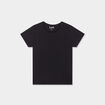T-shirt manches courtes en coton noir fille
