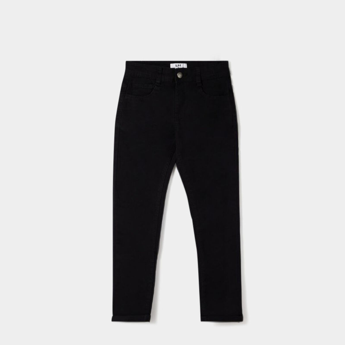 Pantalon regular avec poches noir gar&ccedil;on