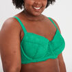 Soutien-gorge emboîtant à dentelle Izzie vert menthe femme grande taille