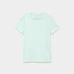 T-shirt de sport droit manches courtes bleu turquoise femme