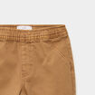 Pantalon jogger bas &eacute;lastiqu&eacute; coton marron b&eacute;b&eacute; gar&ccedil;on