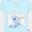 Ensemble pyjama short coton Stitch vert fille
