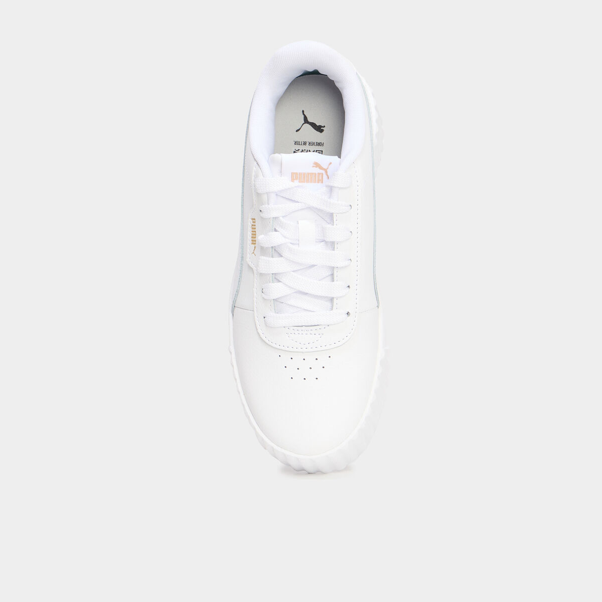 Baskets en cuir Puma Carina 3.0 blanc femme