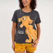Ensemble pyjama short Le Roi lion Simba gris fonc&eacute; femme