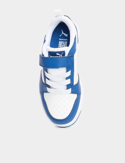 Tennis basses à lacets Puma Rebound bleu roi garçon