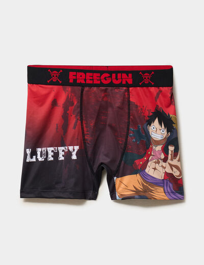 Boxer One Piece Luffy rouge homme