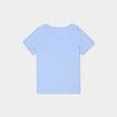 T-shirt manches courtes en coton bleu clair fille