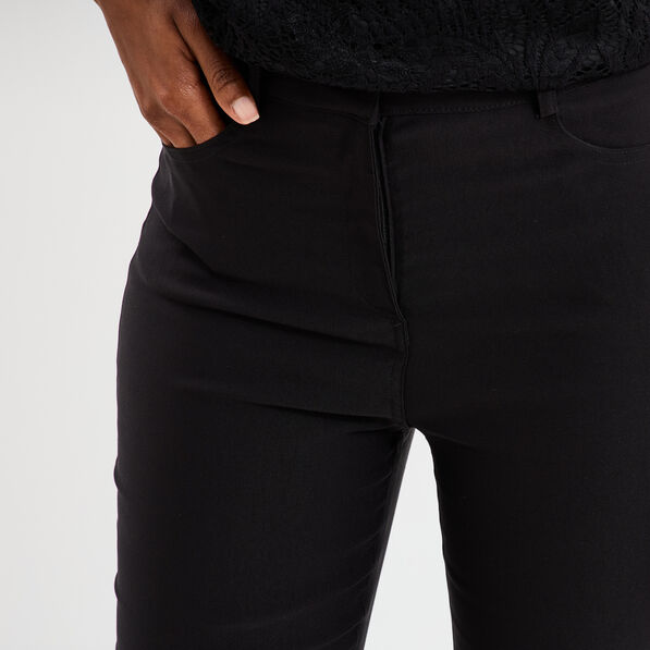 pantalon stretch taille haute mosquitos noir femme Pantalon stretch taille haute Mosquitos noir femme