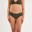 Bas de maillot de bain shorty vert kaki femme