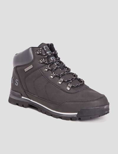 Boots lacées noir homme
