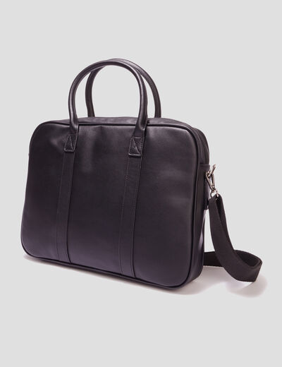 Pochette portable à bandoulière noir homme
