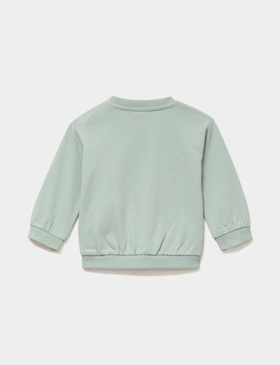 Ensemble sweat et legging ecru b&eacute;b&eacute; fille