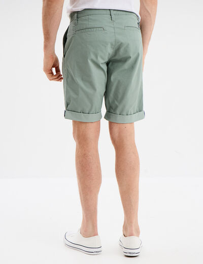 Bermuda chino droit Creeks vert homme