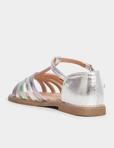 Sandales métallisées Creeks multicolore fille