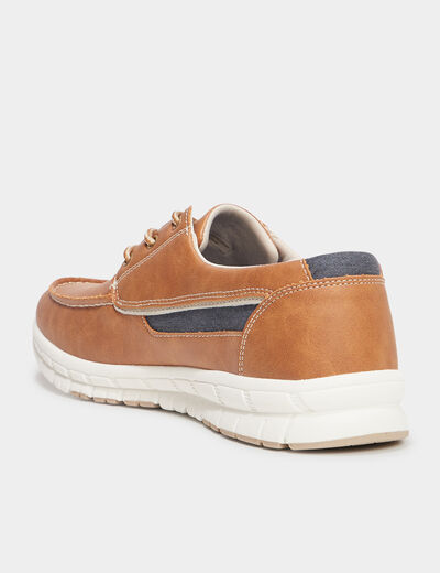 Chaussures bateau marron clair homme