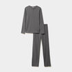 Ensemble pyjama 2 pi&egrave;ces gris clair homme