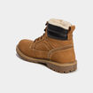 Bottines montantes &agrave; lacets en cuir marron clair homme
