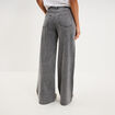 Jeans extra wide leg taille haute denim gris femme