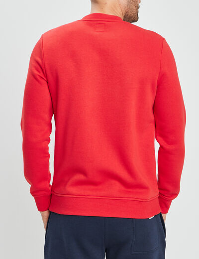 Sweat à col rond Creeks rouge homme