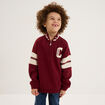 Sweat col camionneur oversize bordeaux gar&ccedil;on