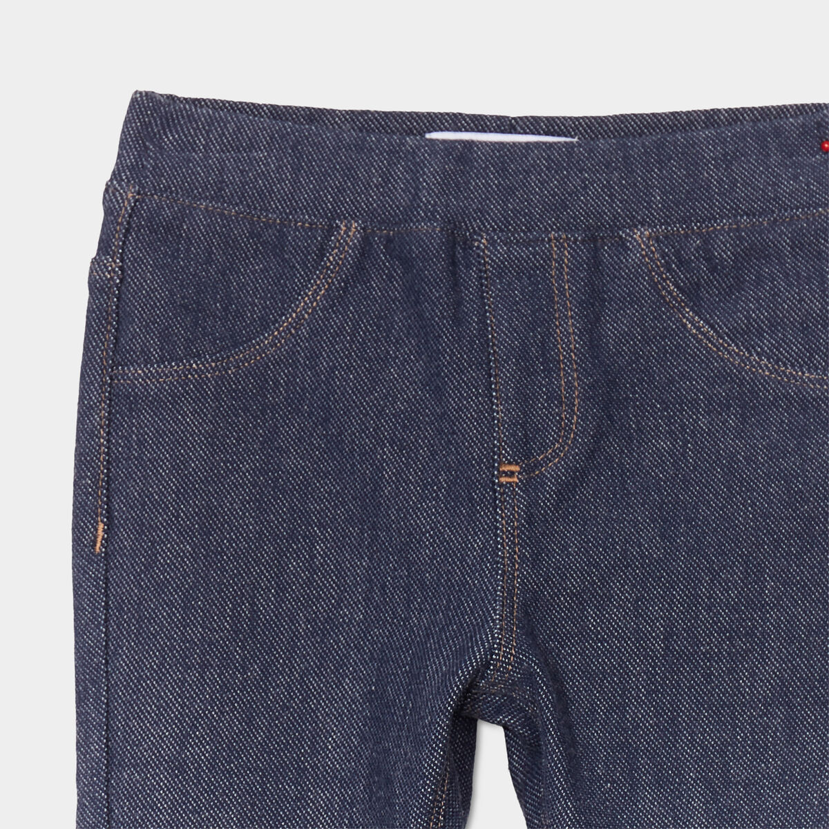 Tregging en jean taille élastiquée denim stone bébé fille