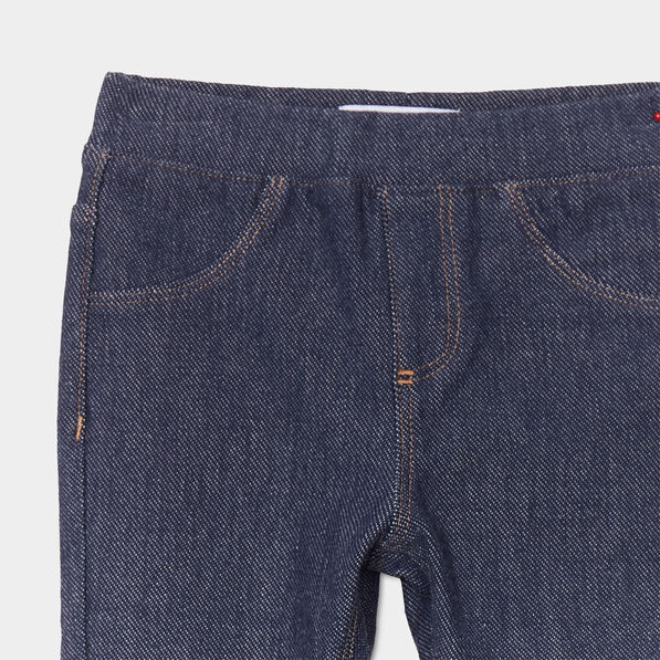 tregging en jean taille elastiquee denim stone bebef Tregging en jean taille élastiquée denim stone bébé fille