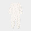 Dors-bien coton manches longues ecru bébé fille