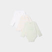 Lot 3 bodies US manches longues coton vert clair bébé