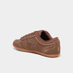 Tennis basses &agrave; lacets effet su&eacute;dine marron homme
