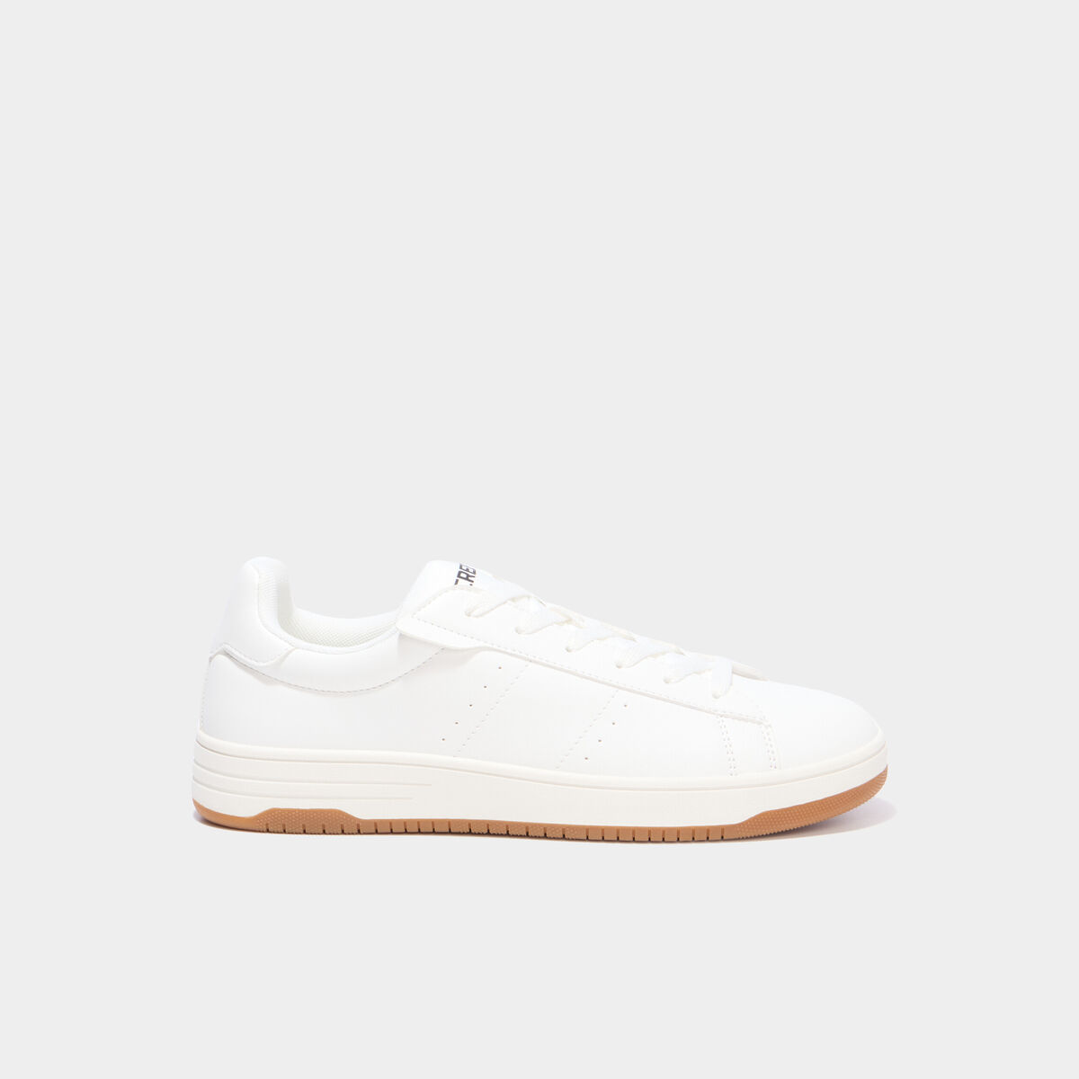 Tennis basses avec lacets blanc homme