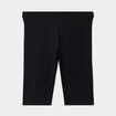 Short legging cycliste coton noir femme grande taille