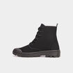 Baskets montantes en toile Trappeur noir femme